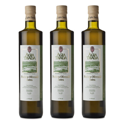 Organic Olive Oil Agia Triada Super-Saver-Offer 3 x 750 ml bottles